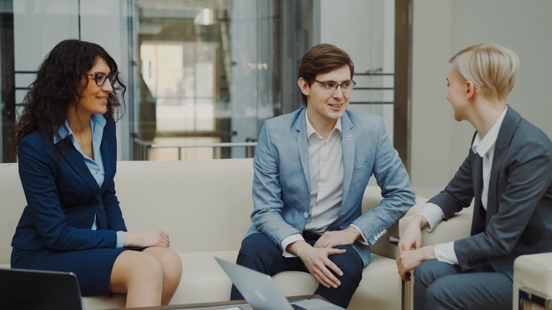 business professionals communicating