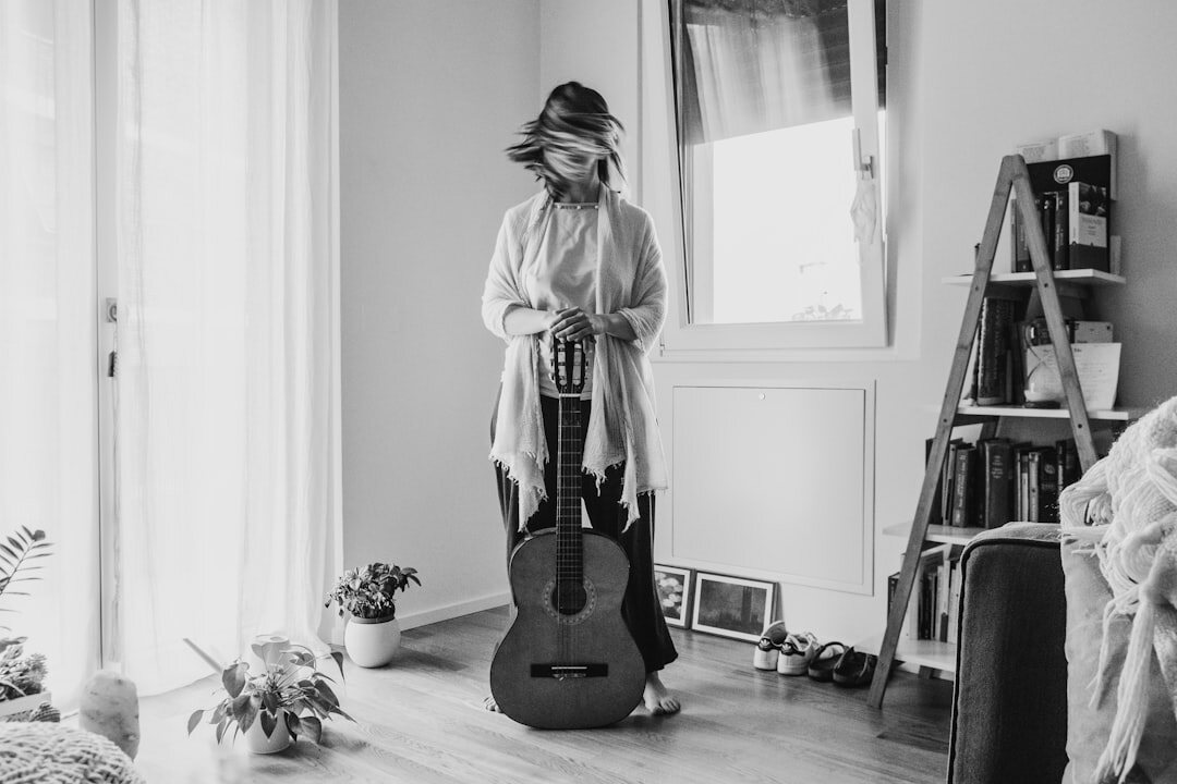 woman meditating in quiet room
